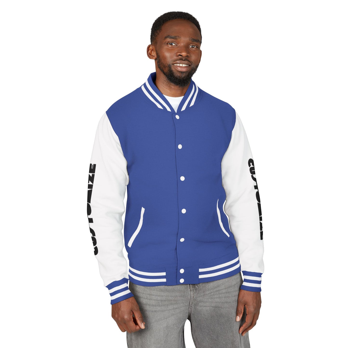 Custom Letterman Jacket — Design the front and sleeves