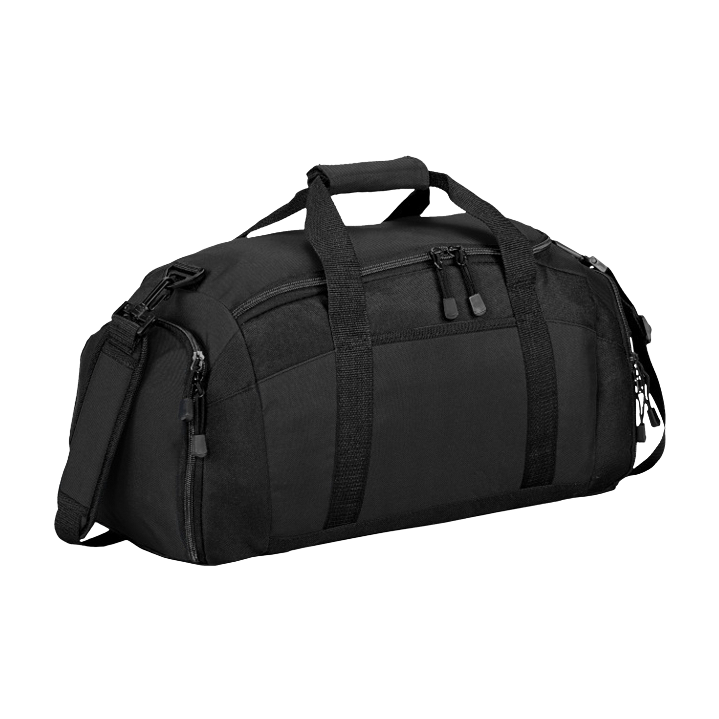 Embroidered Custom Logo Gym Bag — Durable Sports Duffle with Shoulder Strap