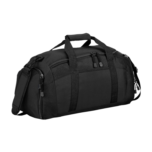 Embroidered Custom Logo Gym Bag — Durable Sports Duffle with Shoulder Strap