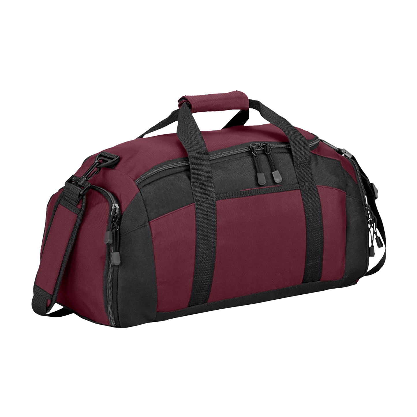 Embroidered Custom Logo Gym Bag — Durable Sports Duffle with Shoulder Strap