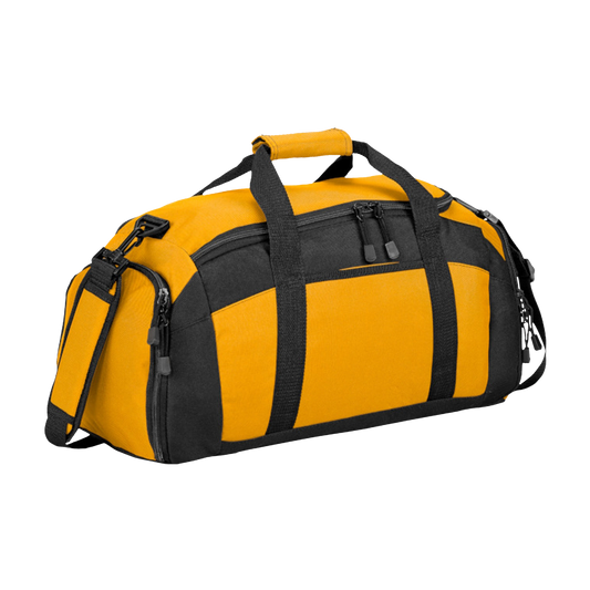 Embroidered Custom Logo Gym Bag — Durable Sports Duffle with Shoulder Strap
