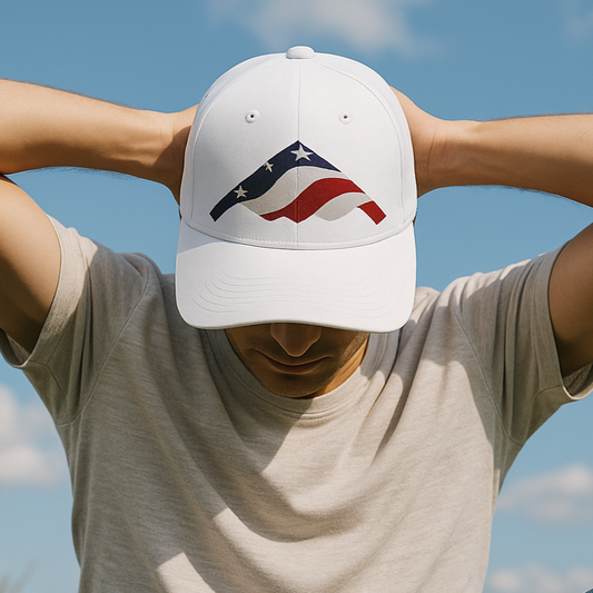 Fresh approach for the American flag mountain hat promotional image